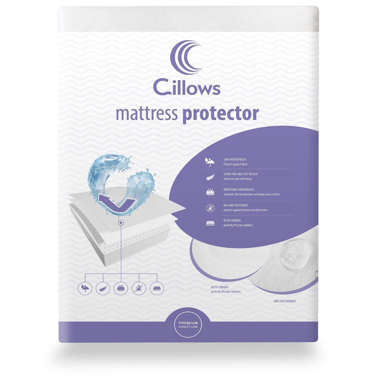 Boxspring Xpert - Waterdichte molton Cillows